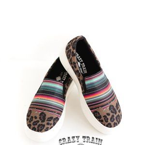 Size 11 Cheetah Tennis Slip On Shoes